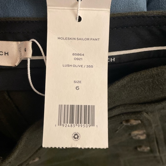 Tory Burch MOLESKIN CROPPED SAILOR TROUSER SIZE 6 - Picture 2 of 6